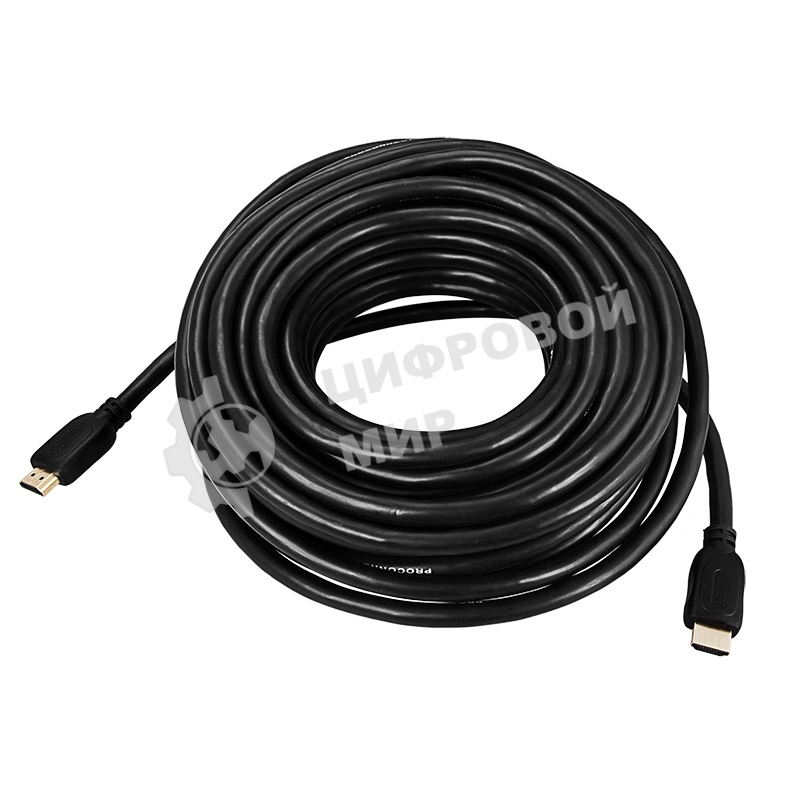 Шнур PROconnect HDMI - HDMI gold, 15М с фильтрами (PE bag)