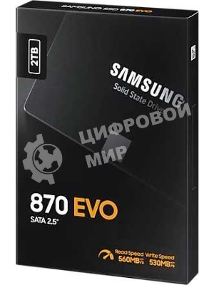 Накопитель SSD Samsung 870 EVO, 2Tb, SATA III, 2.5