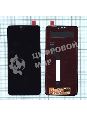 Дисплей для Xiaomi Mi 8 Lite в сборе с тачскрином черный