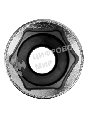 Головка торцевая удлиненная, 24 мм, 6-гранная, CrV, под квадрат 1/2