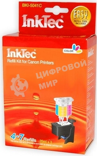 Чернила Canon CL-441/441CXL (InkTec) Y, 0.1л