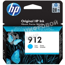 Картридж струйный HP 912 3YL77AE голубой (315стр.) для HP OfficeJet 801x/802x
