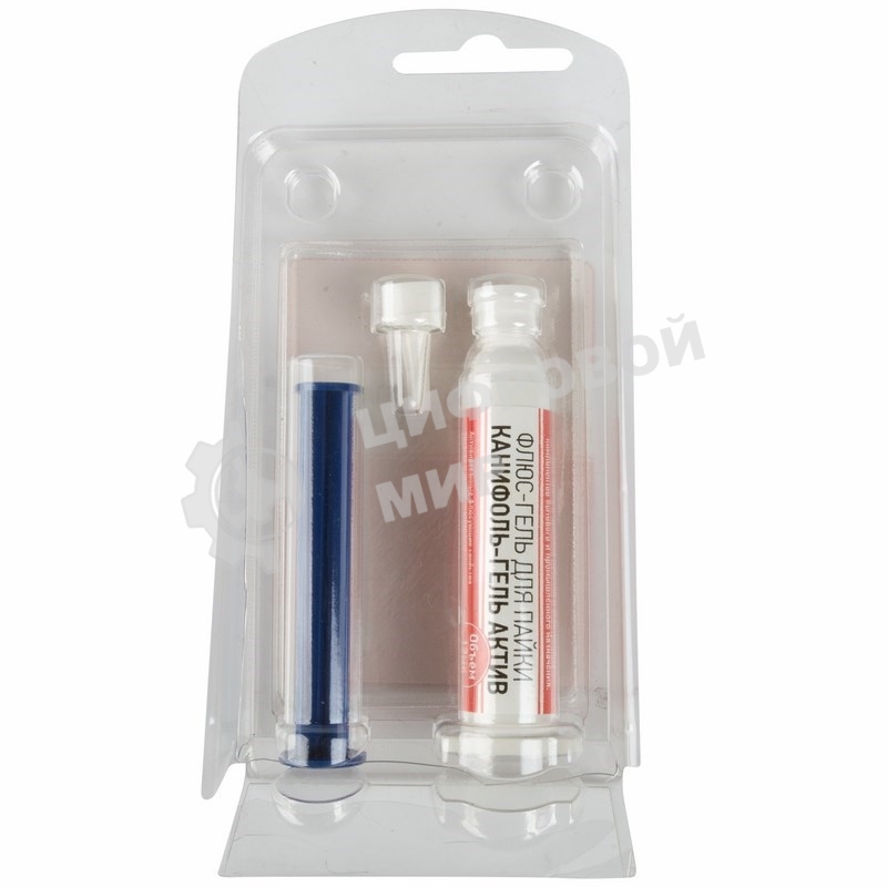 Флюс-гель для пайки Rexant, канифоль-гель актив, 12 мл, техно-шприц, блистер