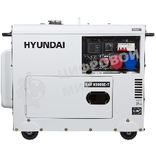 Электрогенератор дизельный Hyundai DHY 8500SE-T, 7.2 кВт, 72 дБ, 169 кг