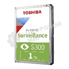 Жесткий диск HDD Toshiba S300 1Tb 5700rpm SATA-III 64Mb 3.5
