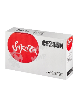 Картридж лазерный Sakura CF259X (59X) для HP LJ M304/M404/MFPM428, черный, 10000 к. (без чипа)