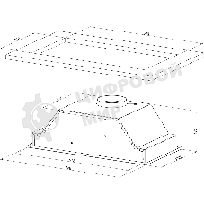 Вытяжка встраиваемая Kuppersberg Intouch 60 W белый, 54 см, 650 куб. м/ч, 41 дБ