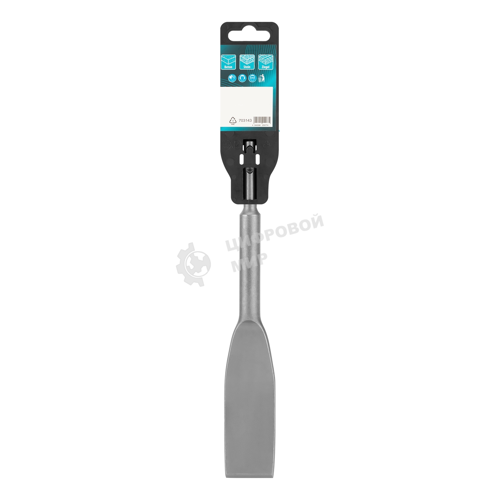 Зубило плоское, изогнутое Gross 40 x 260мм, CrMo, SDS PLUS