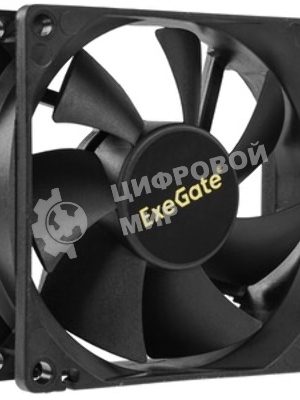Вентилятор 12В DC ExeGate ExtraSilent ES08025S2P (80x80x25 мм, Sleeve bearing (подшипник скольжения), 2pin, 1900RPM, 20dBA)