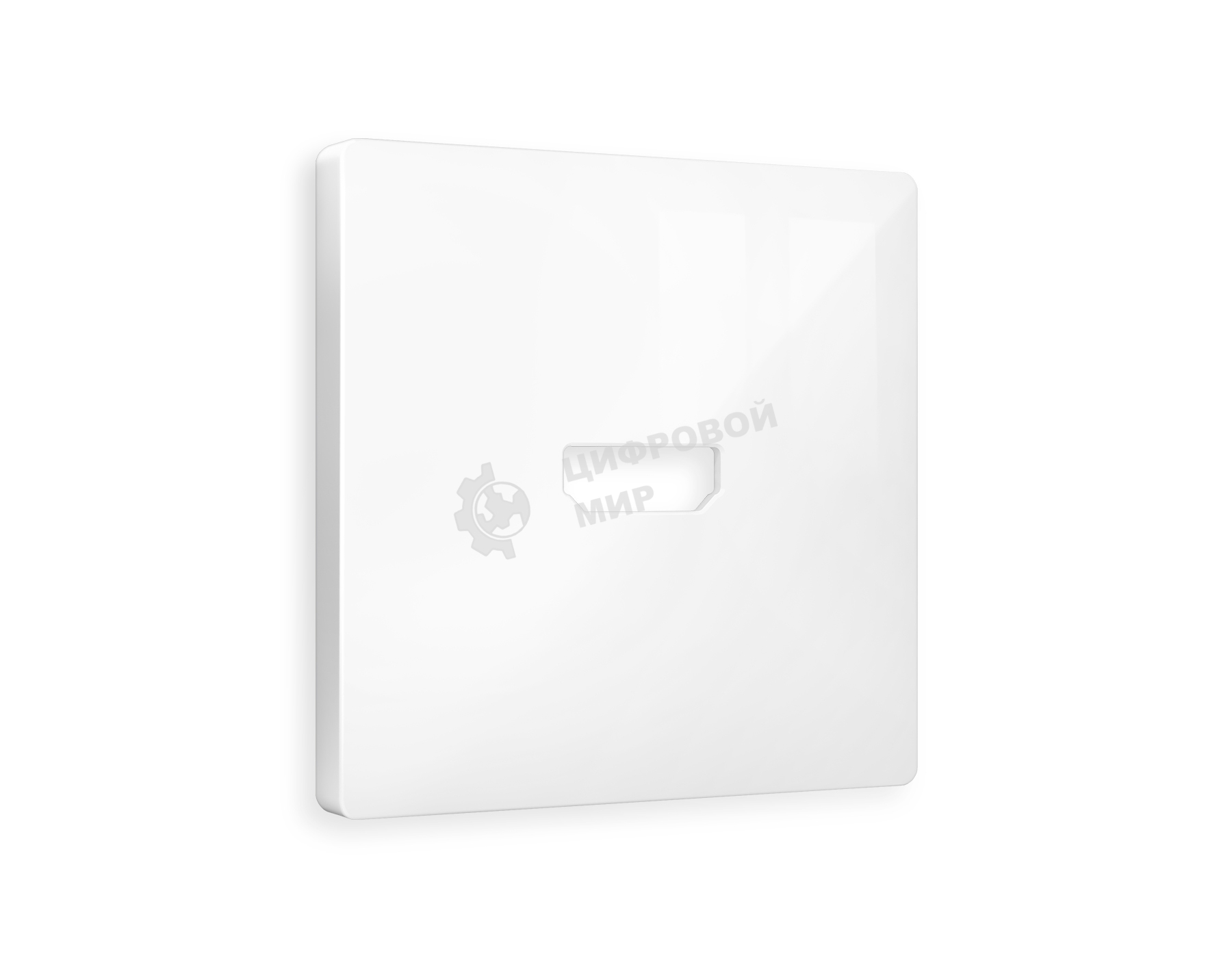 Лицевая панель ALFA (Белый глянец) для HDMI розетки QUANT AP1140