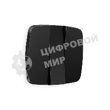 Лицевая панель OMEGA (Черный матовый) для 3-кл выключателей QUANT OP8050
