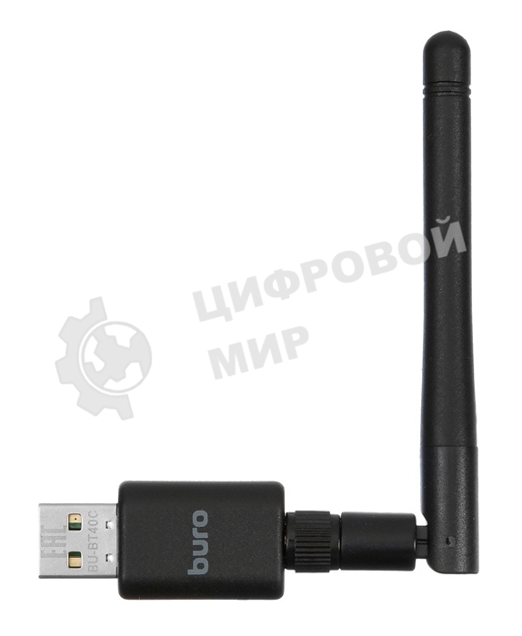 Адаптер USB Buro Bluetooth 4.0+EDR class 1 100м черный