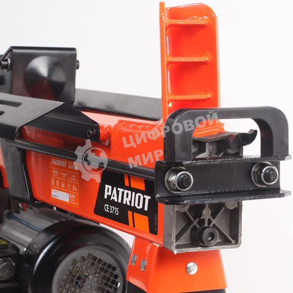 Дровокол PATRIOT CE 3715 электр., 1,5 кВт, длина полена: 0.37 м, усилие: 4т, раскол на 2 ч.