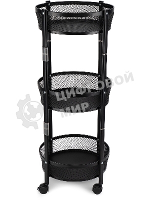 Этажерка Domfy DHC-FC30862 34.2x34.2x83.6 см, d=34.2 см черный