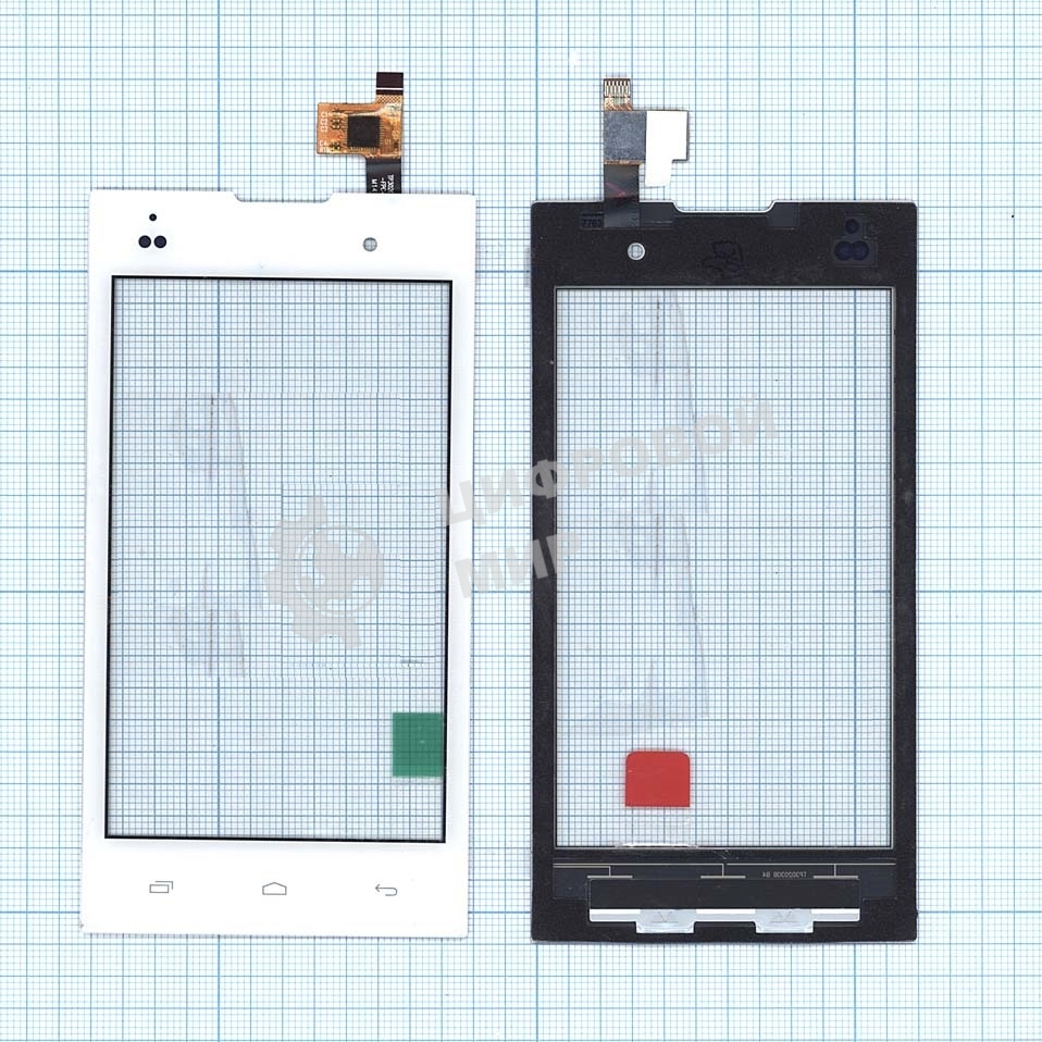 Сенсорное стекло (тачскрин) для Fly IQ4418 ERA Style 4, белое