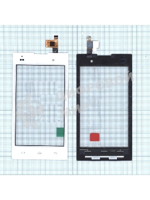 Сенсорное стекло (тачскрин) для Fly IQ4418 ERA Style 4, белое