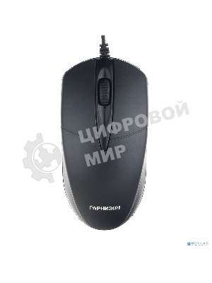 Мышь проводная Гарнизон GM-220 черный, 1000 dpi, USB, кнопки - 3