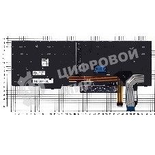 Клавиатура для ноутбука Lenovo ThinkPad T15 черная с подсветкой