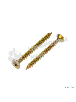 Саморез универсальный Kranz 3.5х40, желтый цинк, короб (200 шт./уп.)