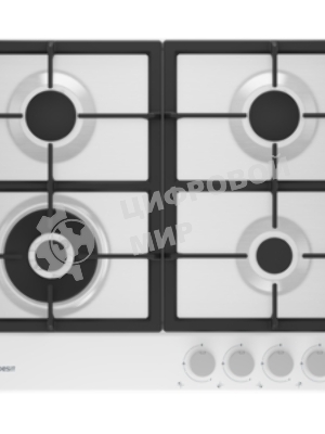 Газовая варочная панель Indesit THPM 642 WS/WH/I, независимая, белый