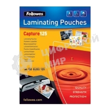 Пленка для ламинирования Fellowes, 125 мкм, Credit Card (54х86 мм), 100 шт., глянцевая(FS-53063)