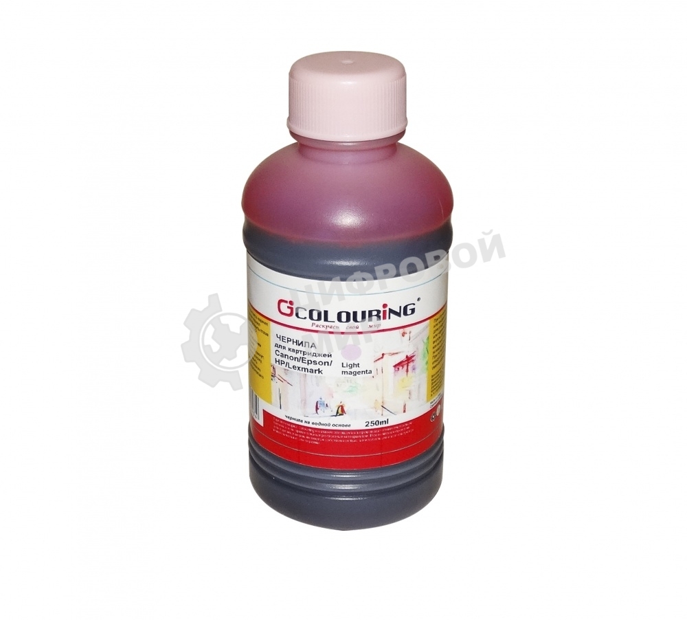 Чернила Colouring для принтеров Canon/Epson/HP/Lexmark Light magenta 250 мл водн U