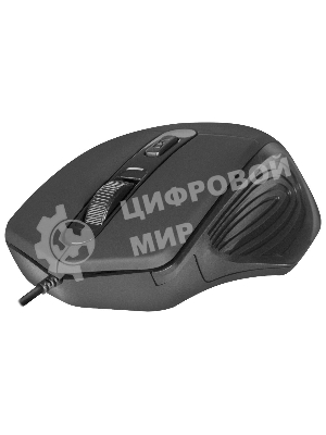 Мышь проводная Defender Datum MB-347 черный, 1600 dpi, USB, кнопки - 4