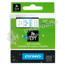 Картридж ленточный Dymo D1 S0720540 белый/синий для Dymo