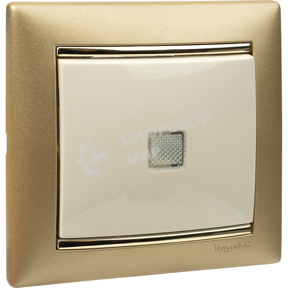 Выключатель Legrand 774310 Valena 10А c подсветкой, сл. кость