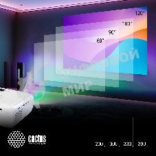 Проектор Cactus CS-PRM.07WT.Full HD LCD 3200Lm LS 320Lm ANSI (1920x1080) 1500:1 ресурс лампы:30000часов 1xUSB typeA 3xHDMI 1.16кг