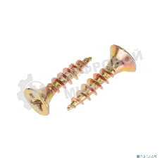 Саморез универсальный Kranz 3х16, желтый цинк, короб (500 шт./уп.)