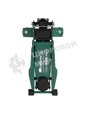 Домкрат гидравлический подкатной Сибртех, 3 т, 85-490 мм, быстрый подъем, низкий подхват, проф.