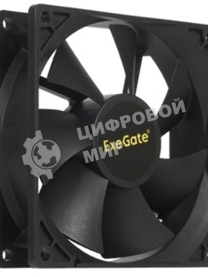 Вентилятор 12В DC ExeGate ExtraPower EP09225S2P (92x92x25 мм, Sleeve bearing (подшипник скольжения), 2pin, 2600RPM, 32dBA)