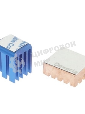 Набор радиаторов ACD RA207 Golden + Blue Heat Sink setfor Raspberry Pi 3