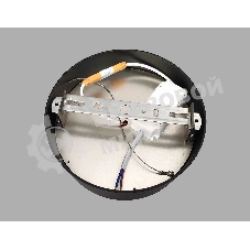 Потолочный светодиодный светильник Ambrella light FV5513 BK черный LED 15W 3000K D120*58 (Без ПДУ)