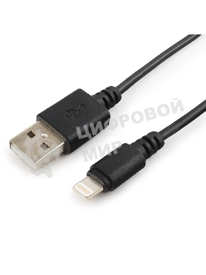 Кабель USB Cablexpert CC-USB-AP2MBP AM/Apple, для iPhone5/6 Lightning, 1м, черный, пакет