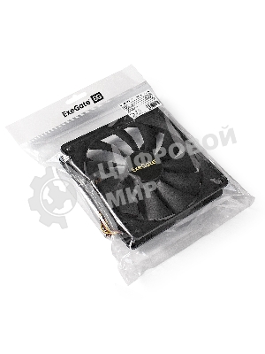 Вентилятор для корпуса ExeGate EX14025S3P черный, 140 мм, 1200 об/мин, 24 дБ, 3 pin