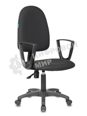 Кресло Бюрократ CH-1300N/3C11 черный, экокожа, 120 кг, механизм качания