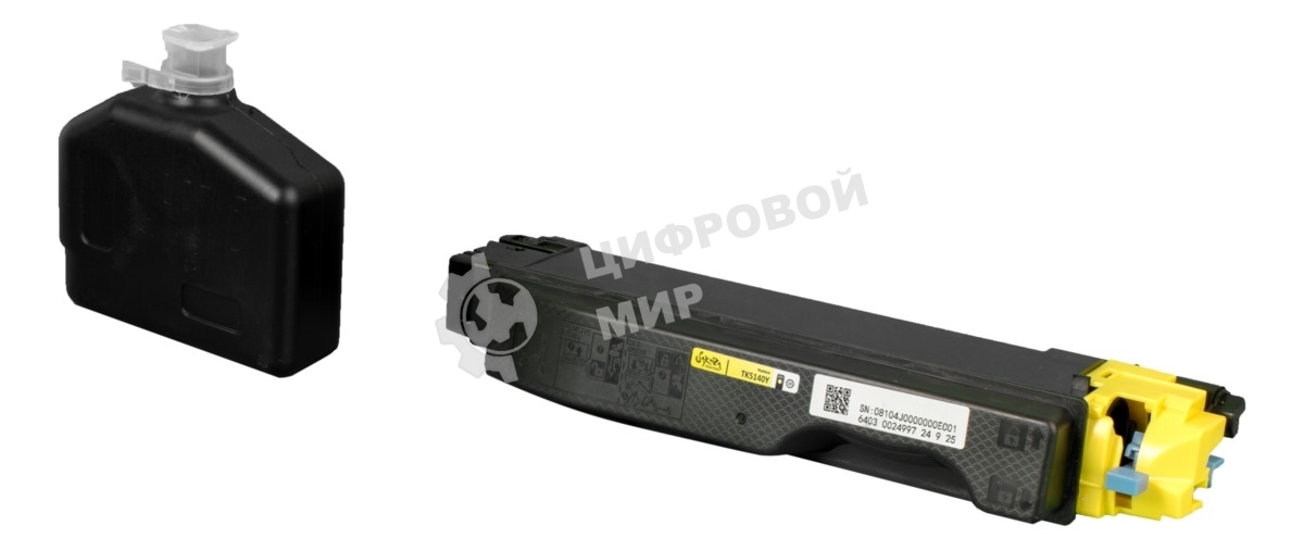 Картридж Sakura TK5140Y для Kyocera Mita, желтый, 5000 к.