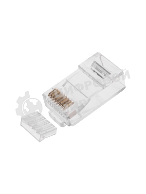 Разъем Rexant RJ-45(8P8C) под витую пару, UTP, CAT 6, с вставкой (50шт)
