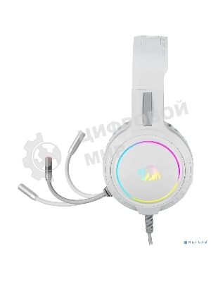Гарнитура Redragon Mento белый, проводная, USB / 2 x mini jack 3.5 мм, подсветка