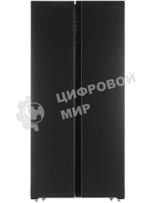Холодильник Hyundai CS4505F нержавеющая сталь двухкамерный Side by Side 271/165л морозилка сбоку