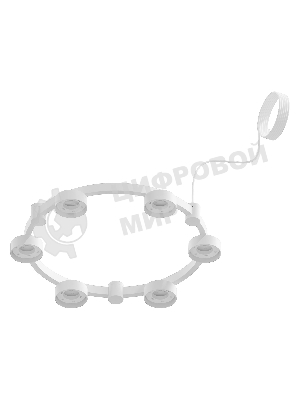 Корпус светильника C9231/6 SWH белый песок D550*70.5mm GX53/6