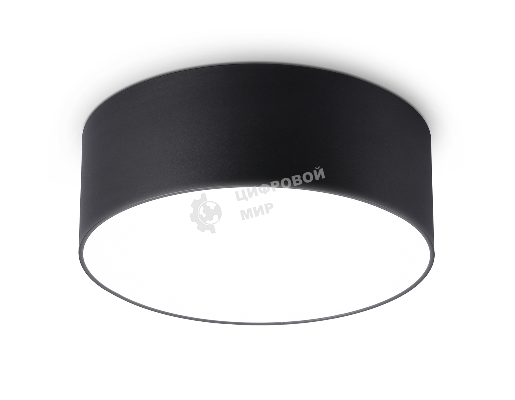 Потолочный светодиодный светильник Ambrella light FV5514 BK черный LED 15W 4200K D120*58 (Без ПДУ)
