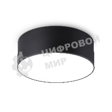 Потолочный светодиодный светильник Ambrella light FV5514 BK черный LED 15W 4200K D120*58 (Без ПДУ)