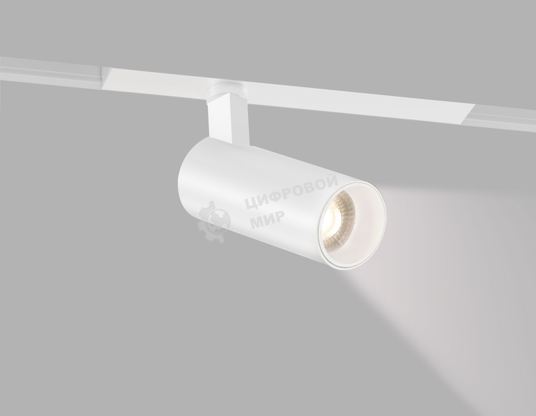 Трековый акцентный светильник Ambrella light GL8001 WH белый IP20 9W 3000-6000K 220V 24° D50*125