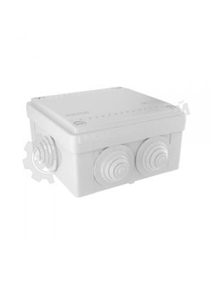 Коробка ответвительная DKC 53801 с 6 кабельными вводами д.25мм IP55 100х100х50мм