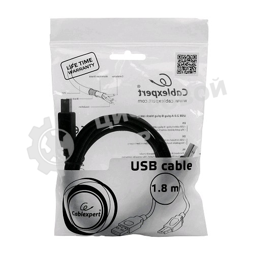 Кабель Gembird USB 2.0 PRO для соед. 1.8м AM/BM позол. контакты, пакет