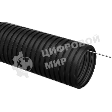 Труба гофр. Iek CTG20-20-K02-010-1 ПНД d 20 с зондом (10 м) черный