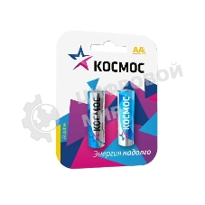 Элемент питания Космос алкалиновый LR LR6 BP-2 (блист.2шт)
